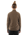 The model is 5' 8" wearing size Medium.