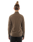 The model is 5' 8" wearing size Medium.